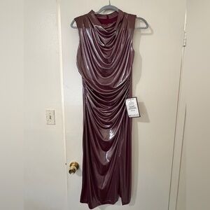 Vince Camuto Shimmering Purple Maxi Dress